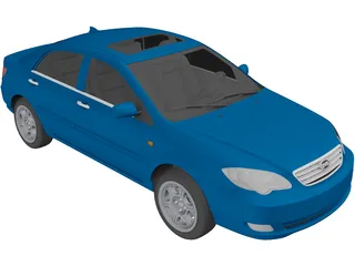 BYD F3 (2013) 3D Model