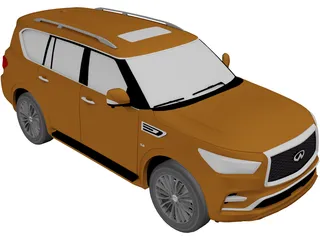 Infiniti QX80 (2021) 3D Model