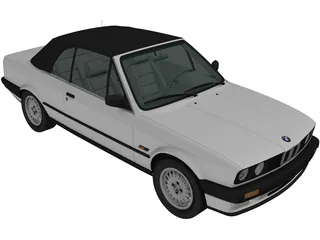 BMW 318i Convertible (1990) 3D Model