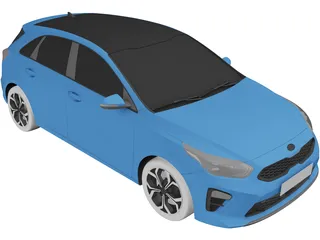 Kia Ceed Hatchback (2019) 3D Model
