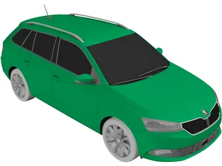 Skoda Fabia Combi (2019) 3D Model