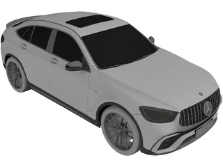 Mercedes-Benz GLC63S AMG Coupe (2020) 3D Model