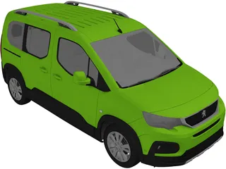 Peugeot Rifter (2020) 3D Model