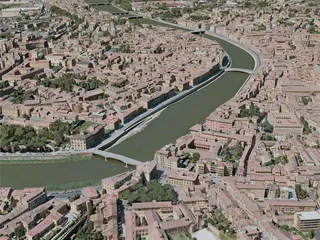 Pisa City, Italy (2021) 3D Model