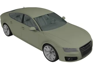 Audi A7 Sportback (2011) 3D Model