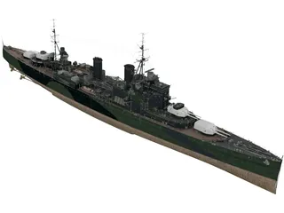 HMS London 3D Model