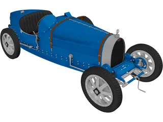 Bugatti Type 35 3D Model