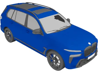 BMW X7 M60i (2023) 3D Model