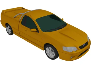 Ford Falcon BF Ute XR8 (2006) 3D Model