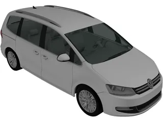 Volkswagen Sharan (2011) 3D Model