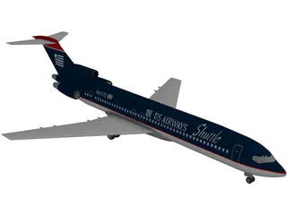 Boeing 727-300 3D Model