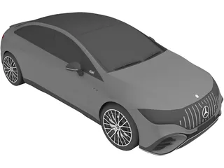 Mercedes-AMG EQE 53 (2021) 3D Model