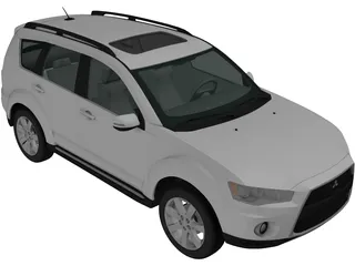 Mitsubishi Outlander GT (2010) 3D Model