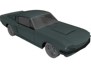 Ford Mustang Shelby GT500 (1967) 3D Model