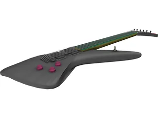 Rock Guitar 3D Model