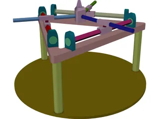 Robot Parallel Manipulatar 3D Model