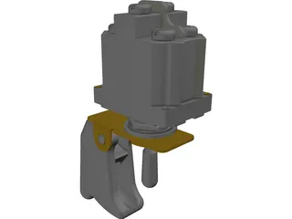 Cuttler&Hammer Toggle Switch with Guard 3D Model