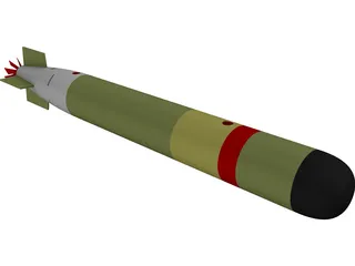 MK54 Torpedo 3D Model