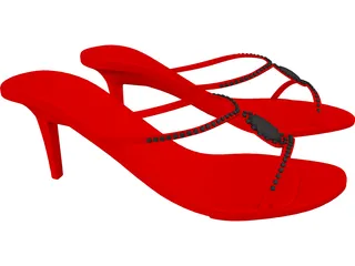 High Heel Shoes 3D Model