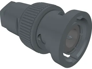 BNC Plug 3D Model