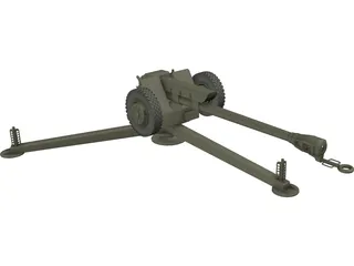 D-30 USSR Howitzer 3D Model