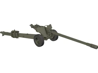 M-46 Field Cannon 3D Model