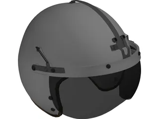 USAF P-4B Flight Helmet 3D Model