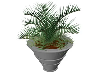 Plant in Vase 3D Model