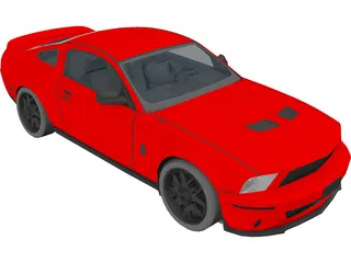 Ford Mustang Shelby GT500 3D Model