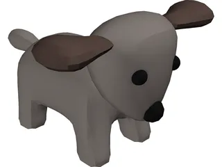 Toy Dog 3D Model