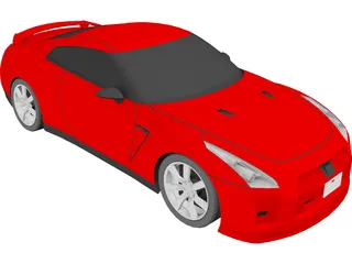 Nissan GT-R (2008) 3D Model