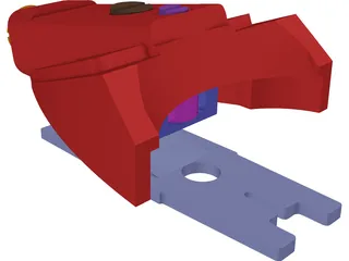 Ski Binding Toe 3D Model