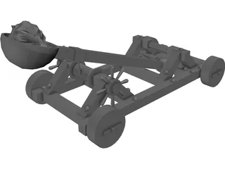 Catapult 3D Model