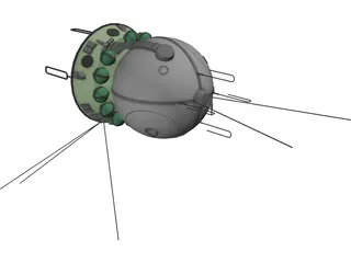 Vostok Spacecraft 3D Model
