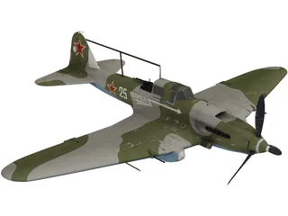 IL-2M Avenger 3D Model