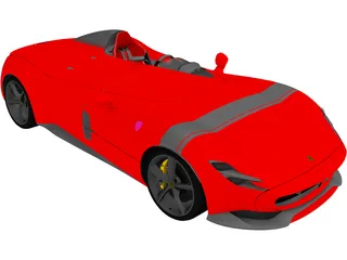 Ferrari SP1 Monza (2019) 3D Model