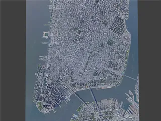 New York City, Lower Manhattan, USA (2021) 3D Model