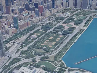 Chicago City, USA (2021) 3D Model