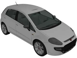 Fiat Punto (2010) 3D Model