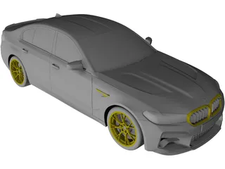 BMW M5 CS (2022) 3D Model