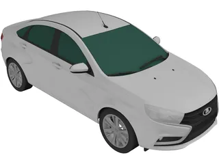 Lada Vesta Sedan (2015) 3D Model