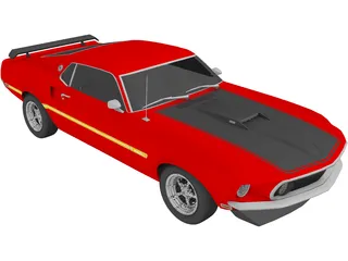 Ford Mustang Mach 1 (1969) 3D Model