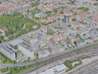 Halle (Saale) City, Germany (2021) 3D Model