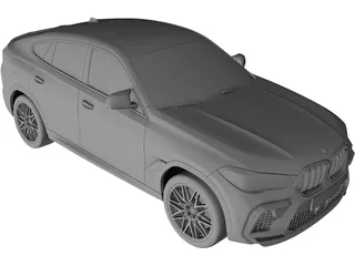 BMW X6M Competition (2020) 3D Model