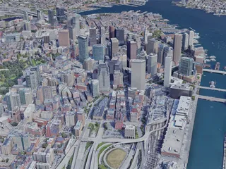 Boston City, USA (2022) 3D Model