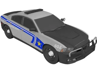 Dodge Charger Police 3D Model