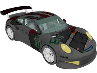 Porsche 911 [991] RSR (2013) 3D Model