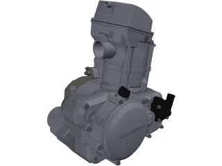 Honda CRF450 Engine 3D Model