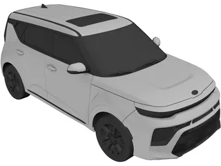 Kia Soul (2022) 3D Model