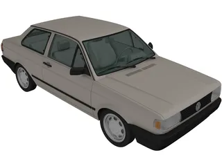 Volkswagen Voyage (1992) 3D Model